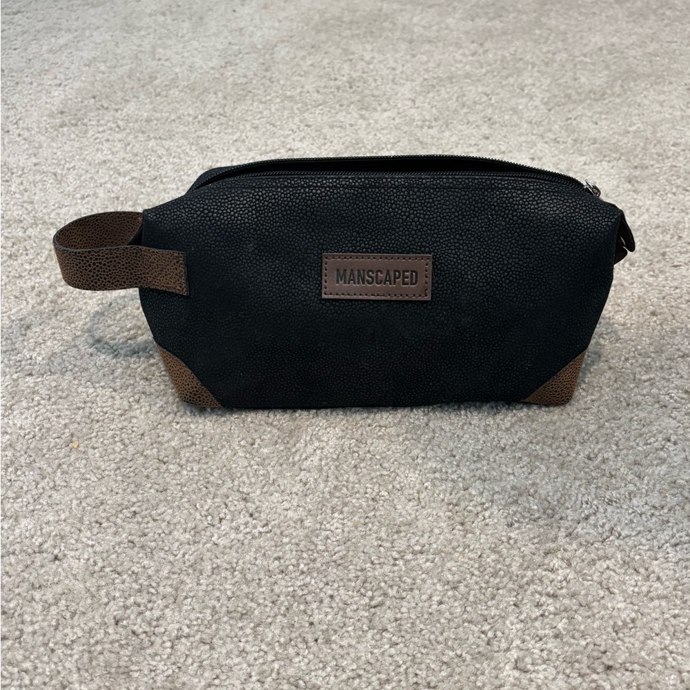 Manscaped Black and Brown Toiletry Bag